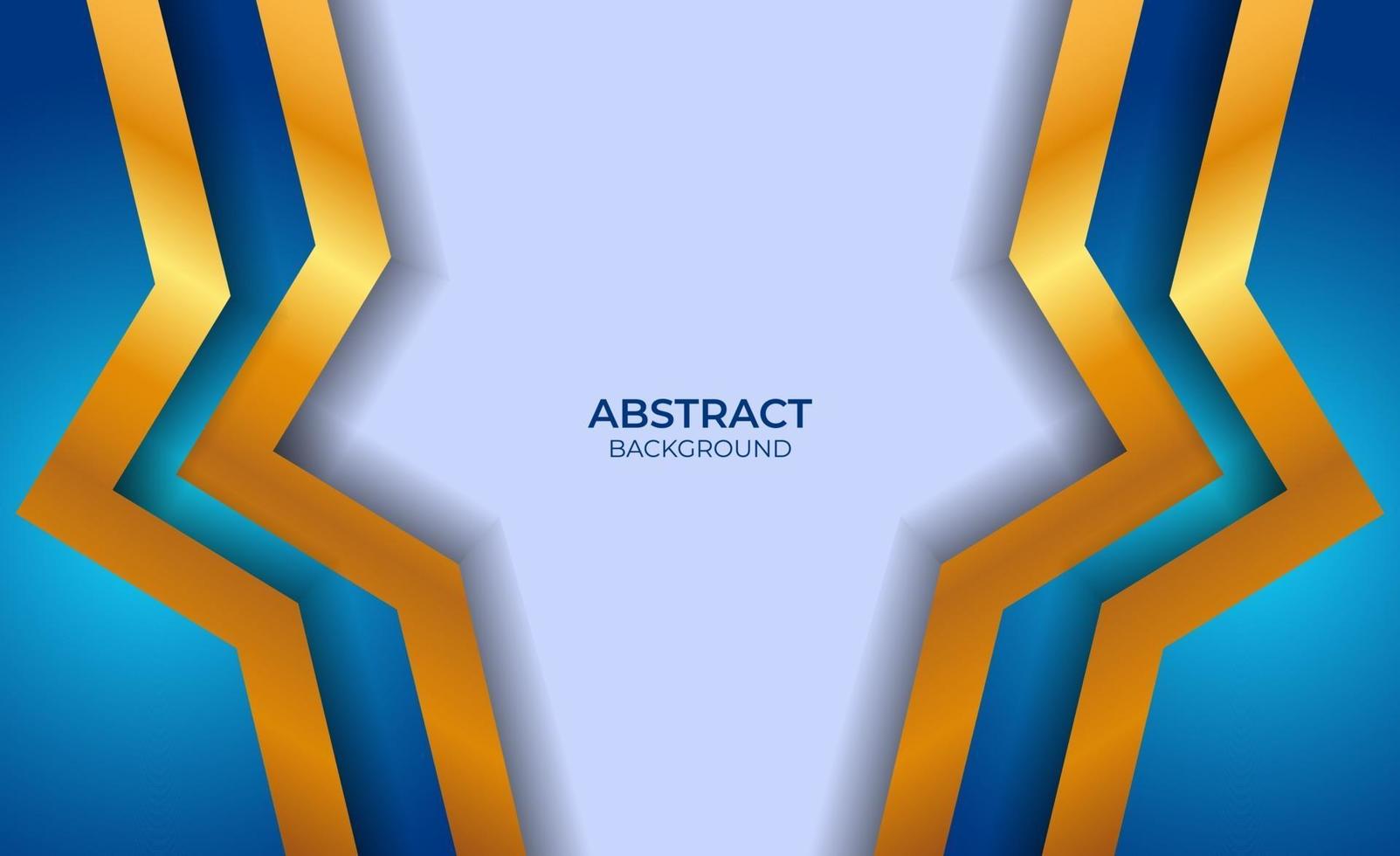 achtergrond abstracte blauwe en gouden stijl vector