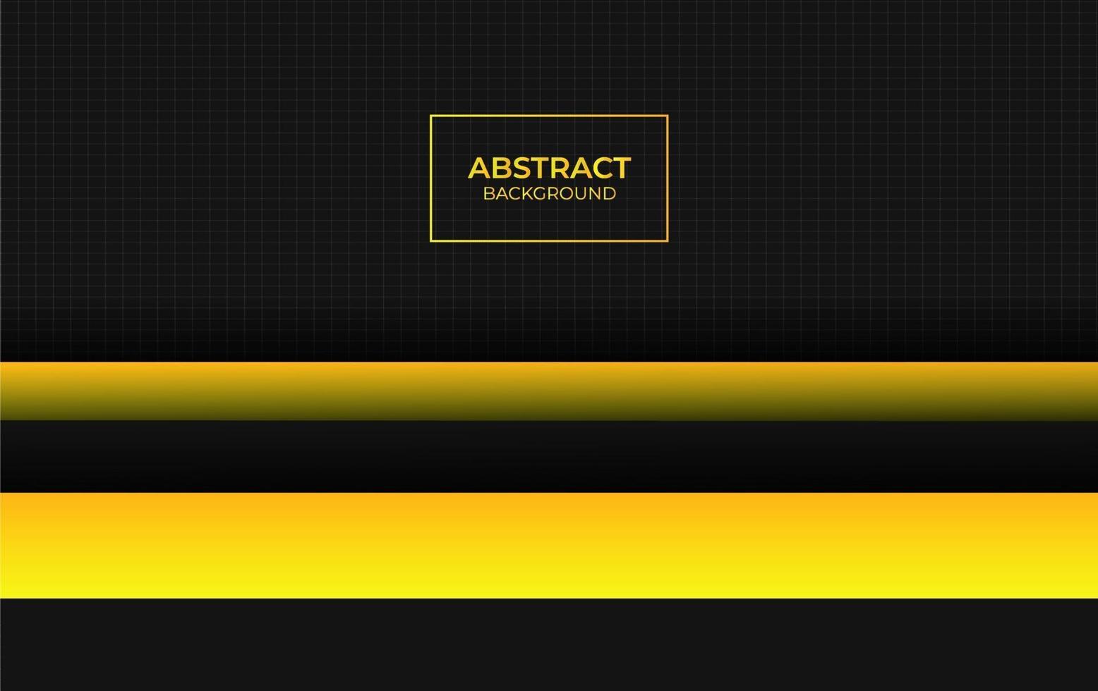 abstract geel en zwart ontwerp vector