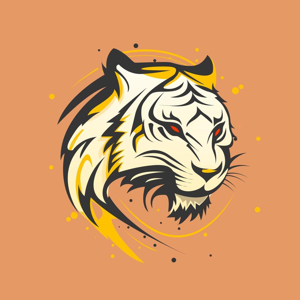 tijger hoofd logo vector illustratie