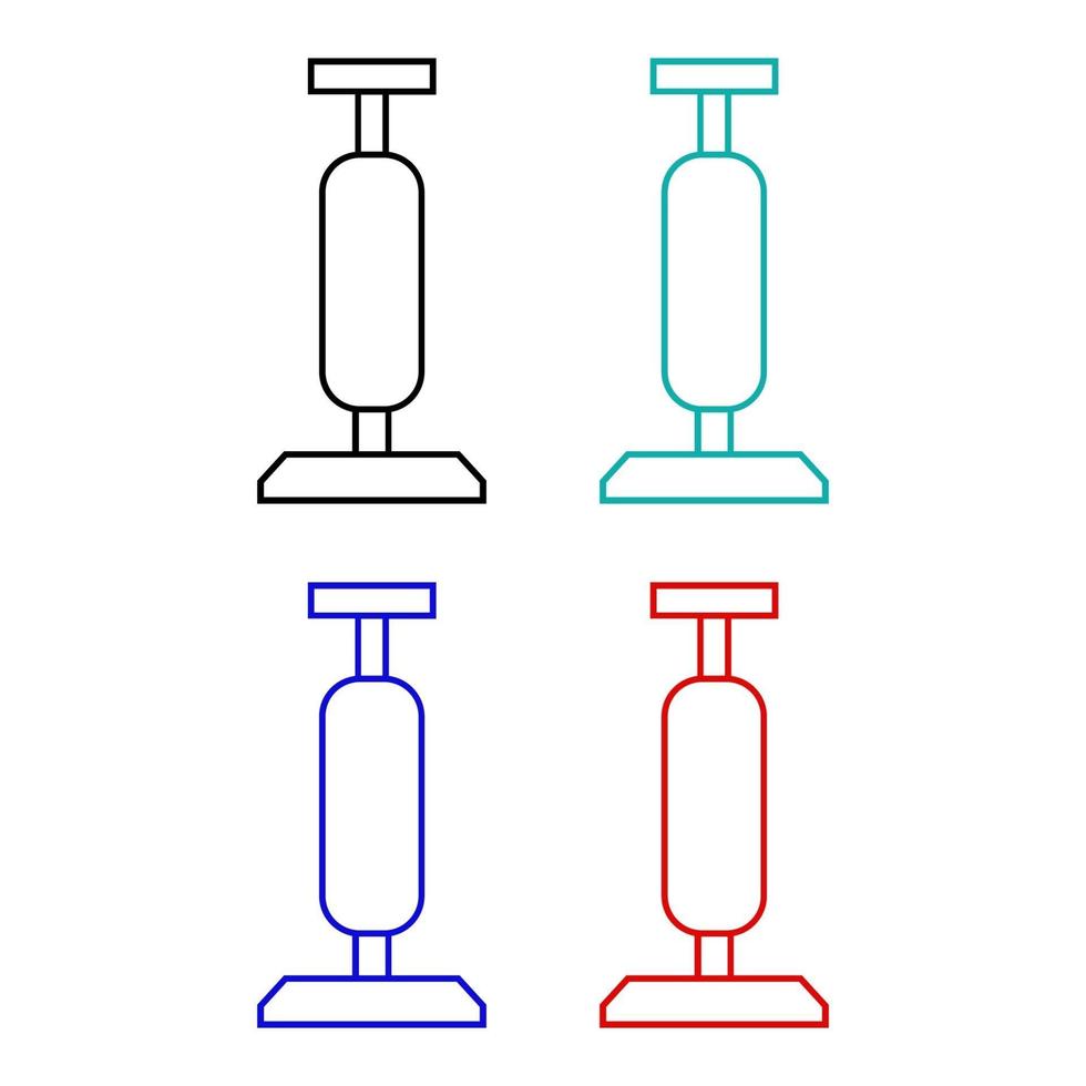 set stofzuiger op witte achtergrond vector