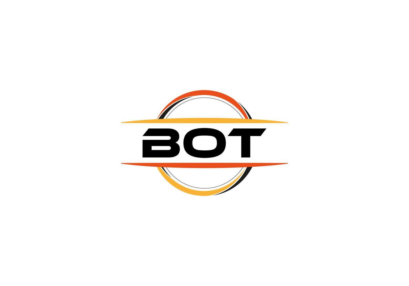 bot brief royalty Ovaal vorm logo. bot borstel kunst logo. bot logo voor een bedrijf, bedrijf, en reclame gebruiken. vector