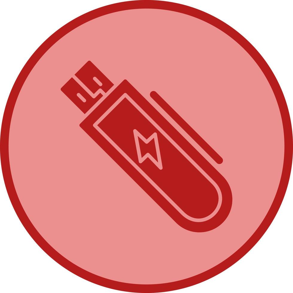 usb glyph-pictogram vector