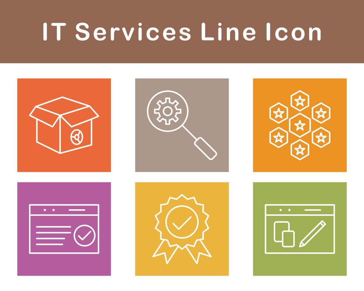 het Diensten vector icoon reeks