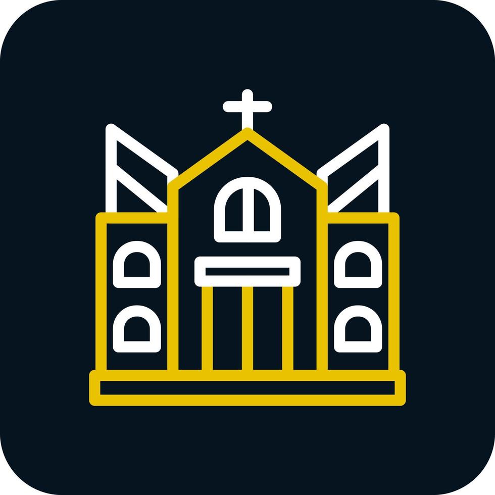 kerk vector icoon ontwerp