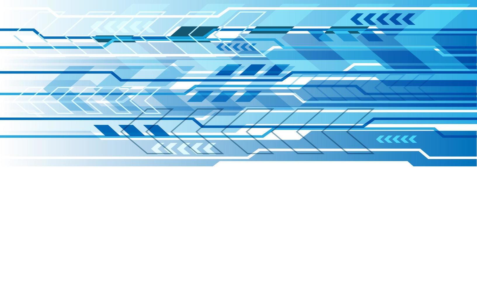 abstract technologie blauw pijl meetkundig snelheid Aan wit blanco ruimte ontwerp modern futuristische creatief achtergrond vector