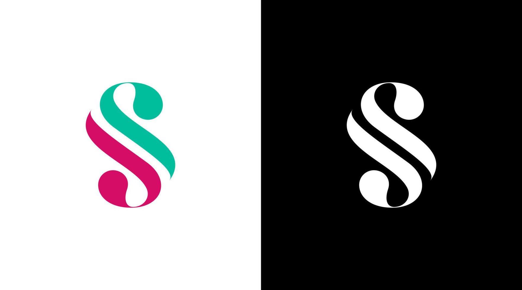 brief s logo wijnoogst klassiek vector stijl ontwerp sjabloon