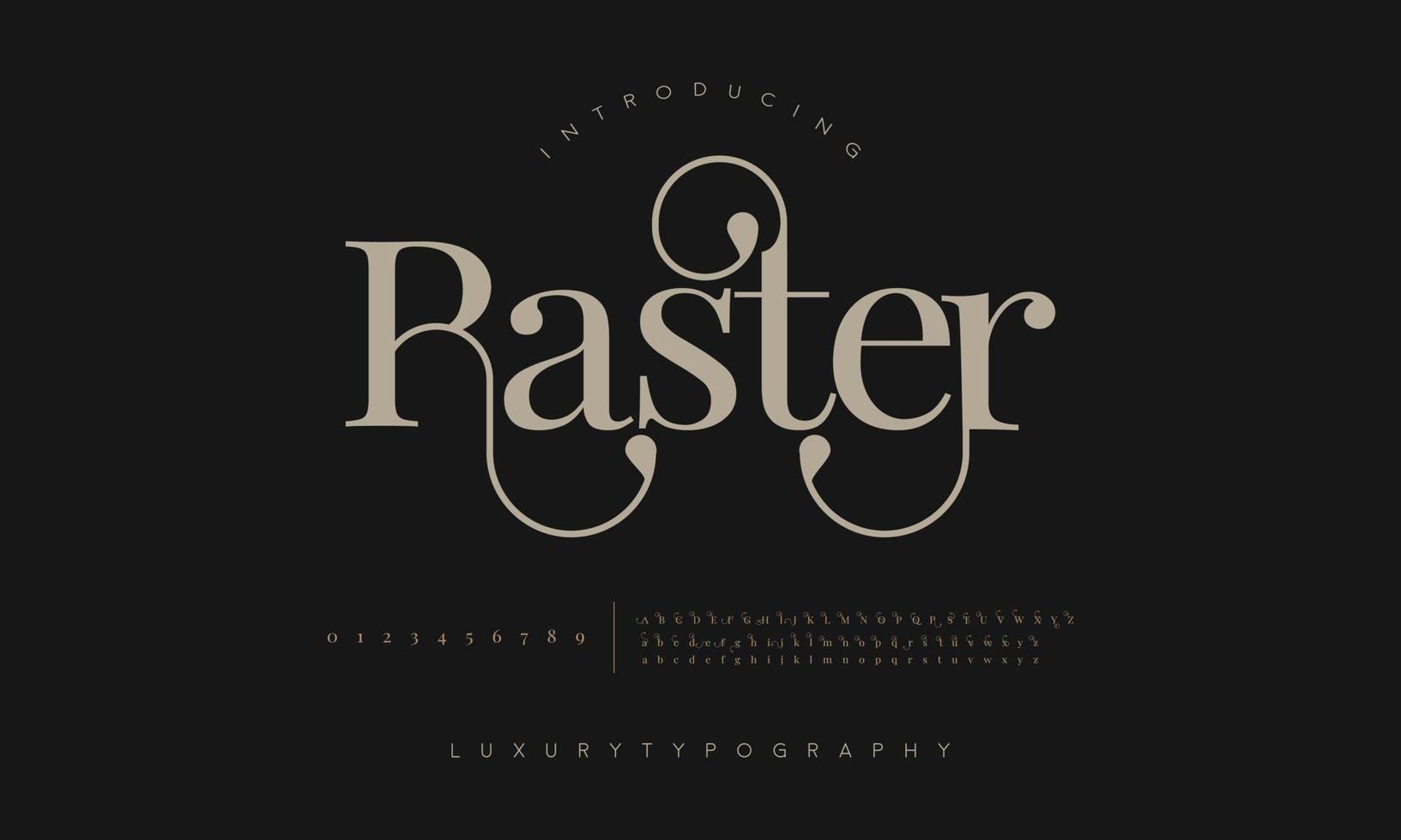 raster mode doopvont alfabet. minimaal modern stedelijk fonts voor logo, merk enz. typografie lettertype hoofdletters kleine letters en nummer. vector illustratie