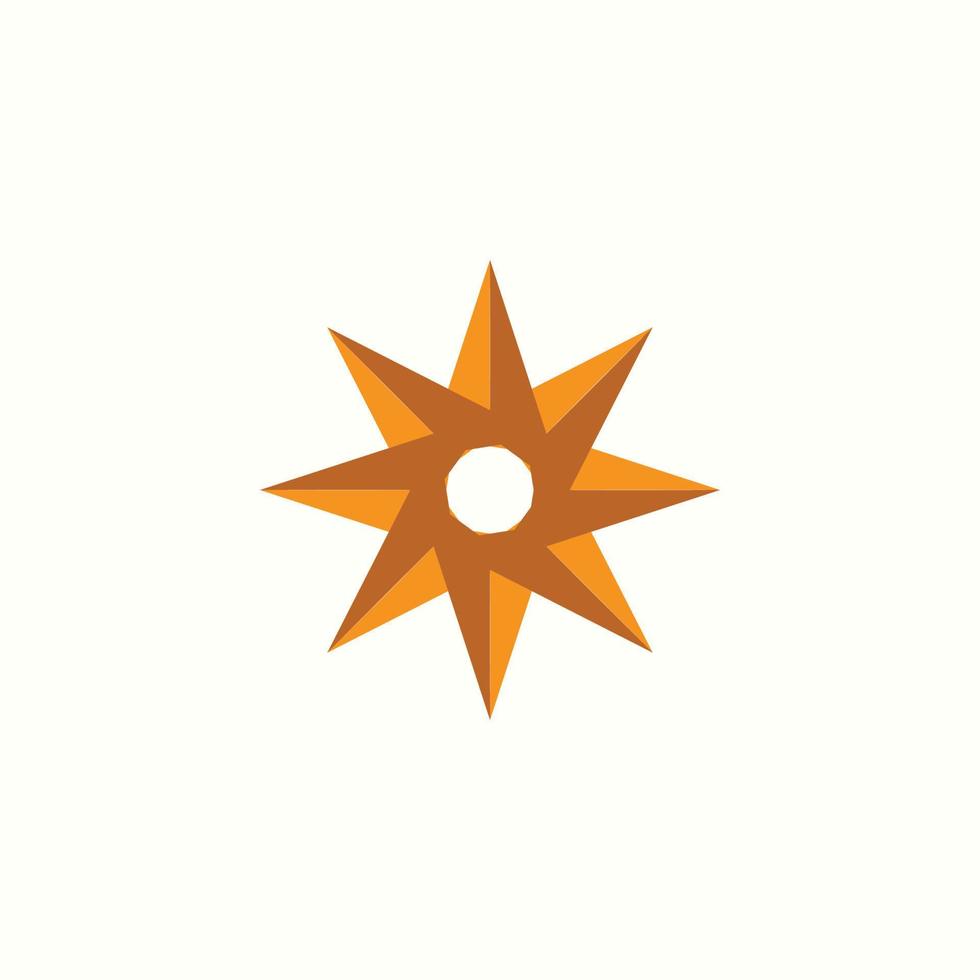 abstract cirkel ster logo of symbool. vector