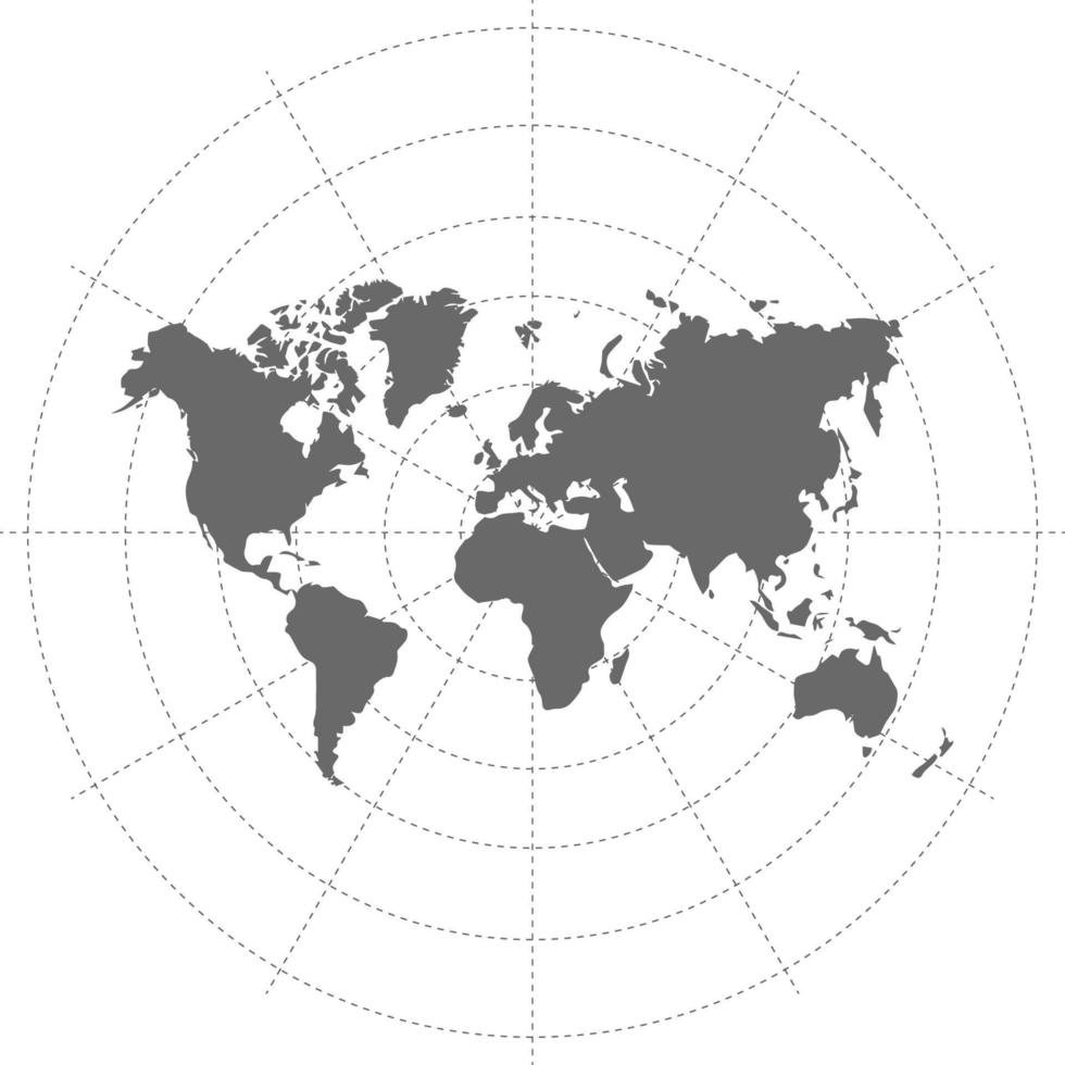 platte wereld geïsoleerd op een witte achtergrond vector