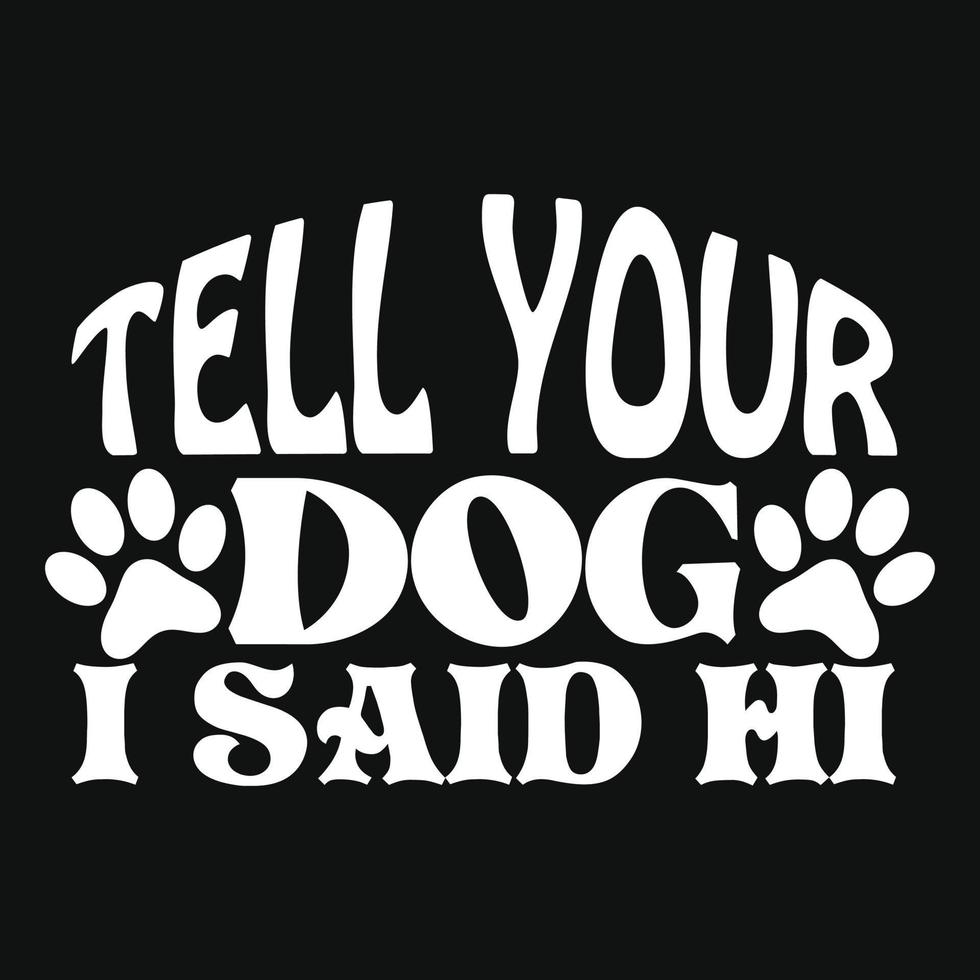 honden t-shirt ontwerp vector