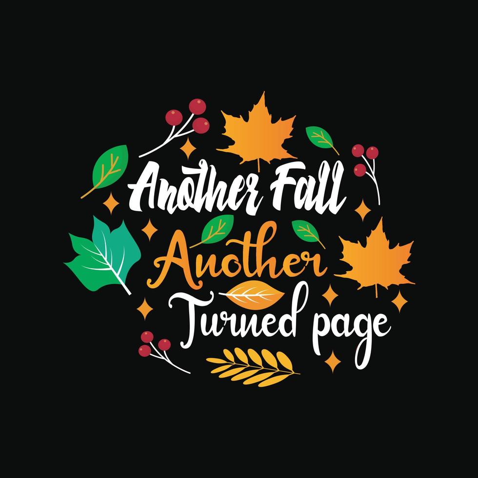 herfst t-shirt ontwerp vector