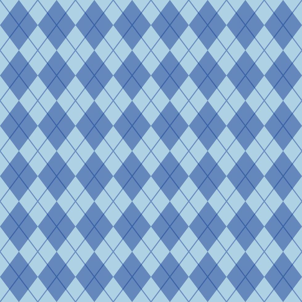 blauw naadloos argyle patroon vector