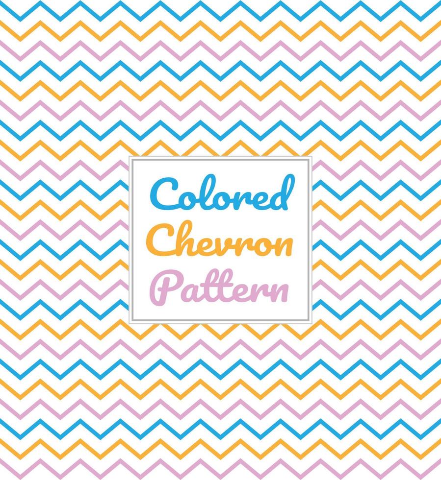 gekleurde chevron patroon vector