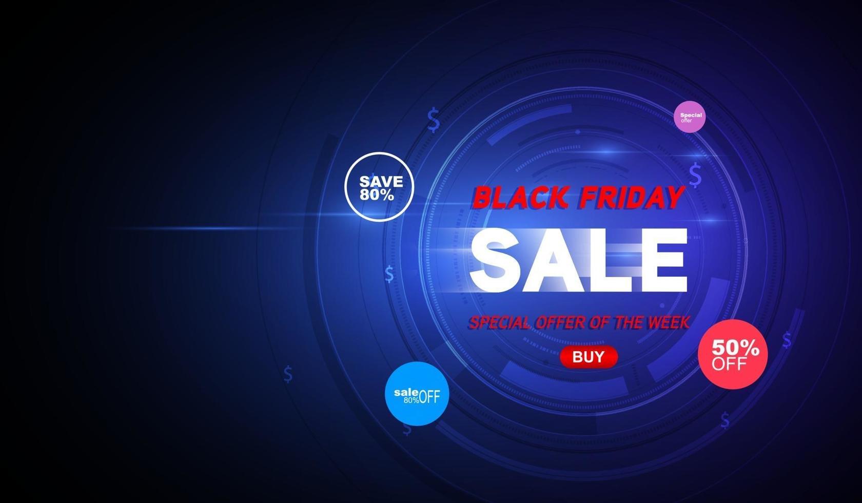 Black Friday super sale alleen vandaag vector