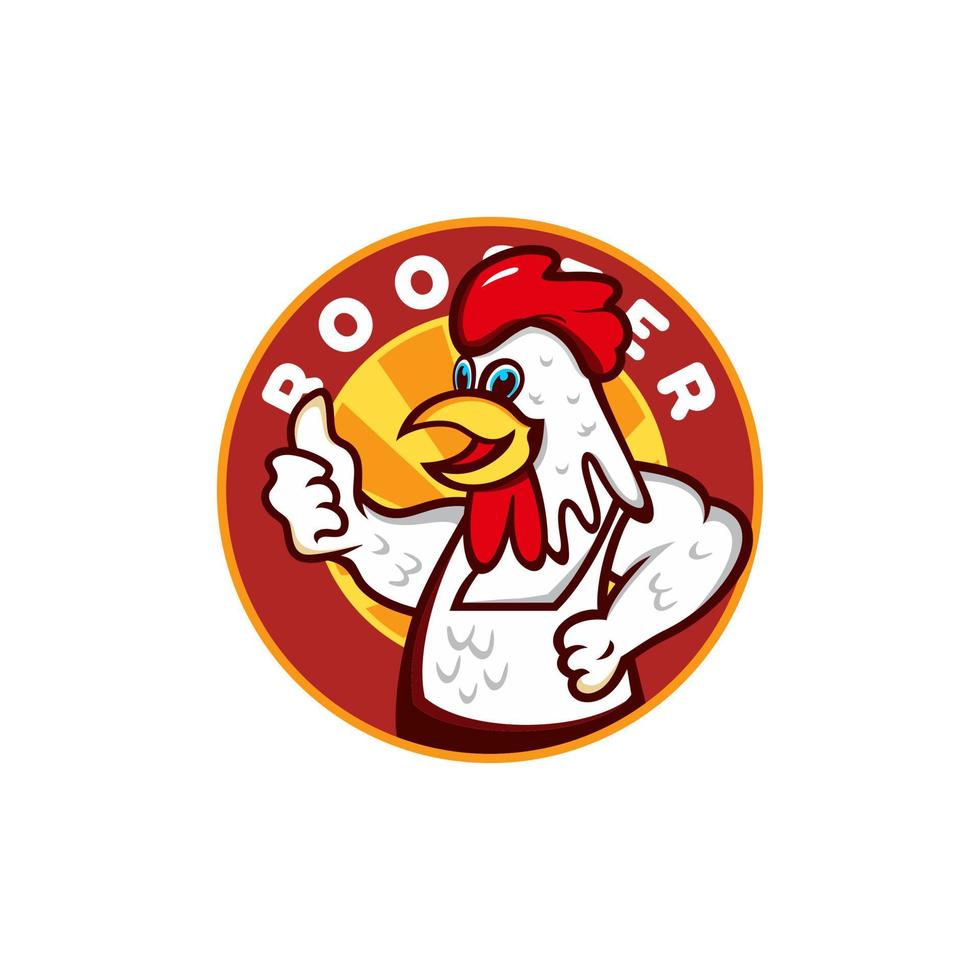haan hoofd sport mascotte logo vector