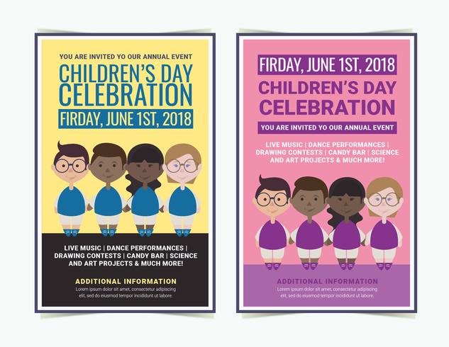 Vector Children's Day Posters