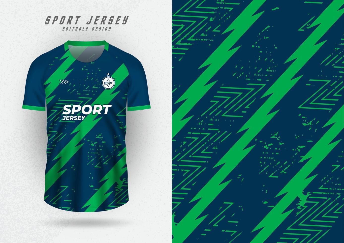 achtergrond voor sport- Jersey, voetbal Jersey, rennen Jersey, racing Jersey, groen streep bliksem patroon. vector