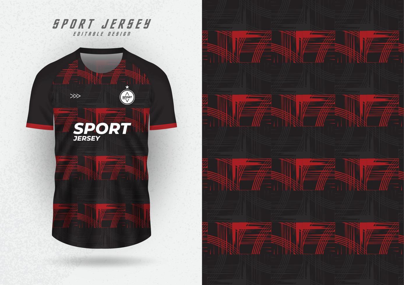 achtergrond voor sport- Jersey, voetbal Jersey, rennen Jersey, racing Jersey, zwart toon patroon met rood strepen. vector