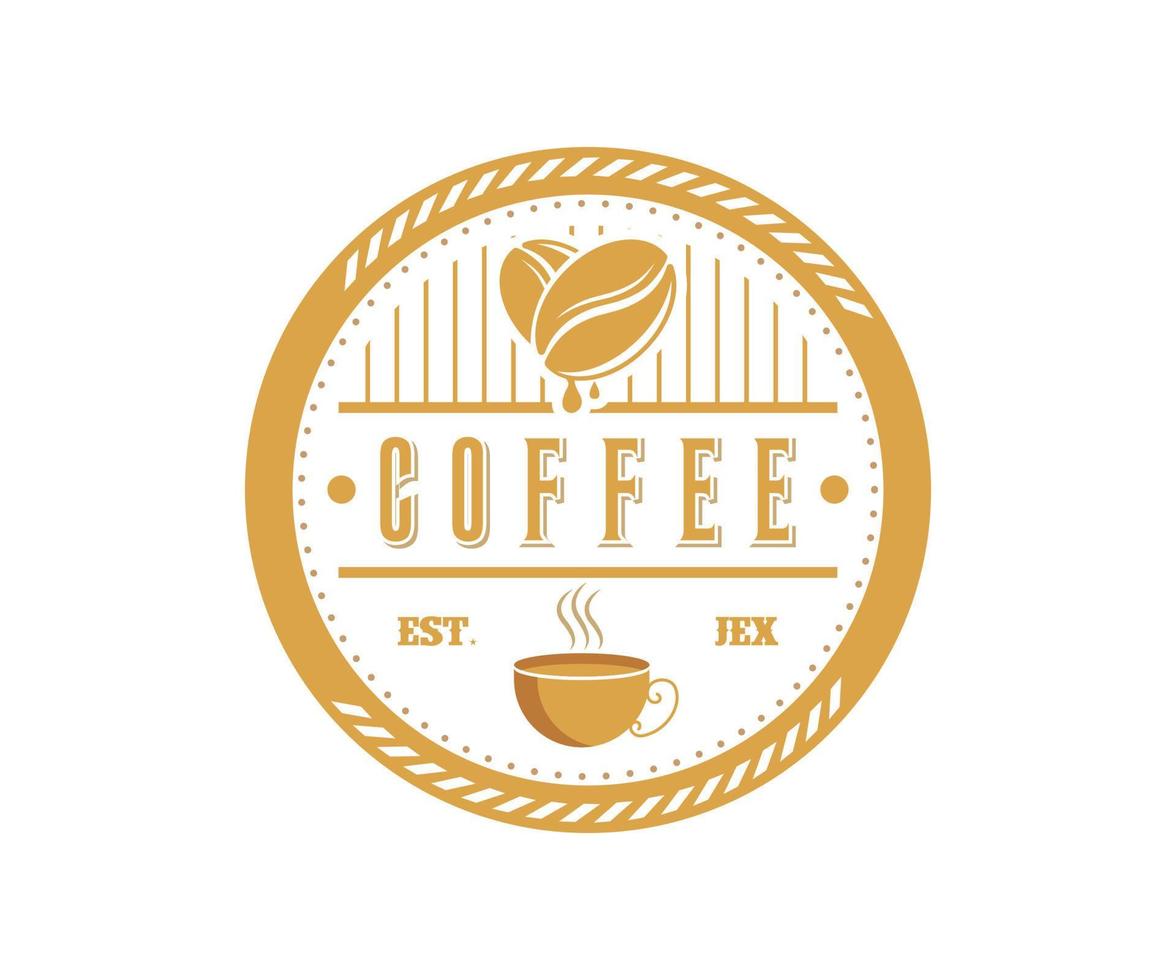 koffie etiket , koffie insigne , koffie logo ontwerp vector