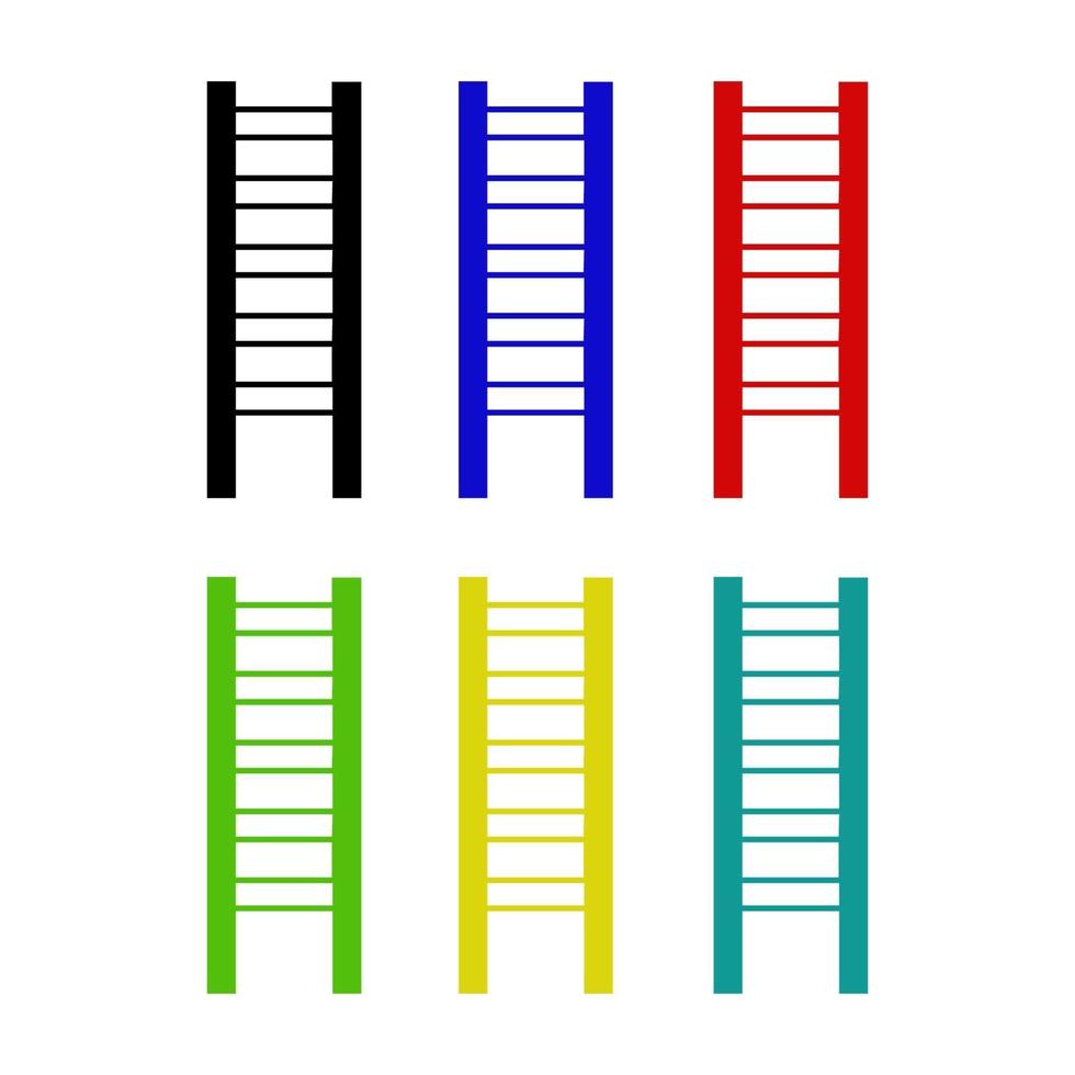 ladder op witte achtergrond vector