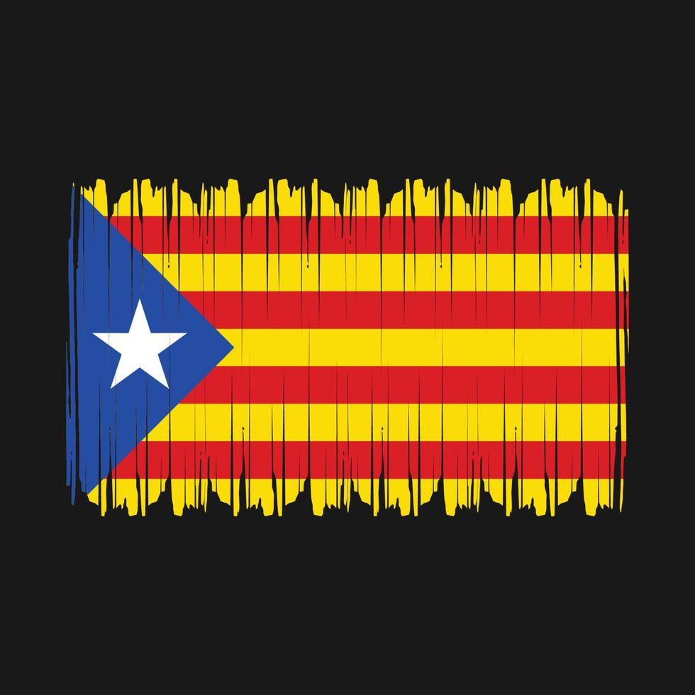 vlag van catalonië vector