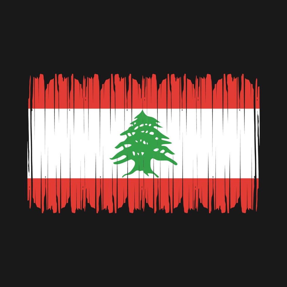 libanon vlag vector