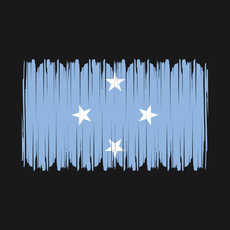 vlag van micronesië vector