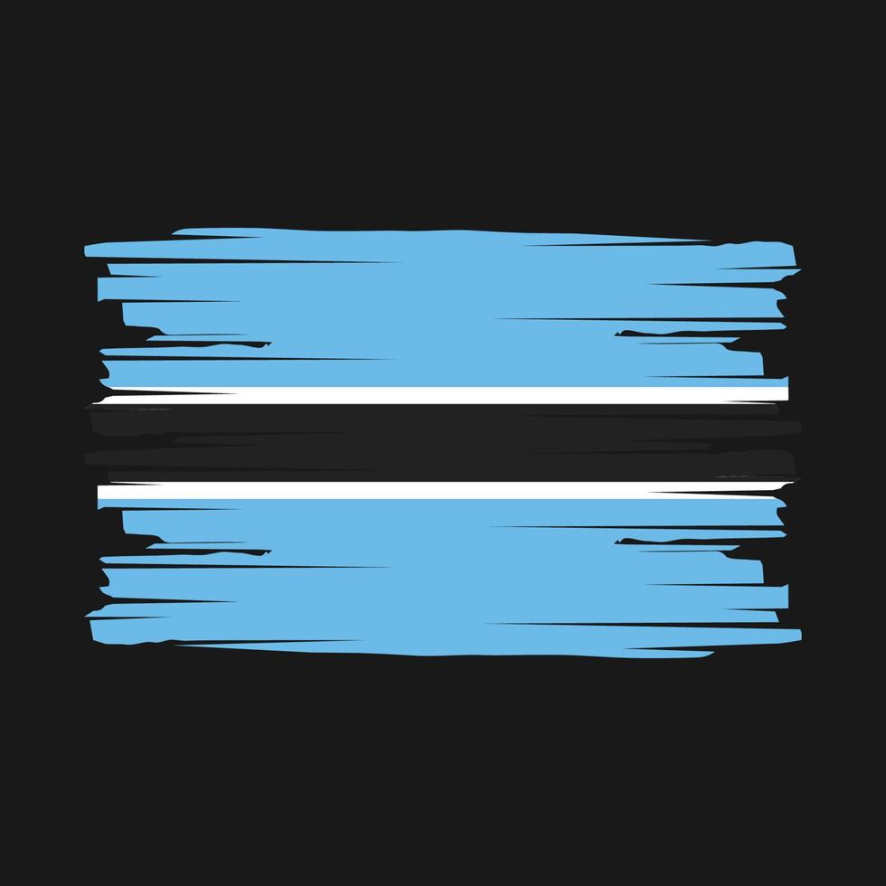 botswana vlag borstel vector