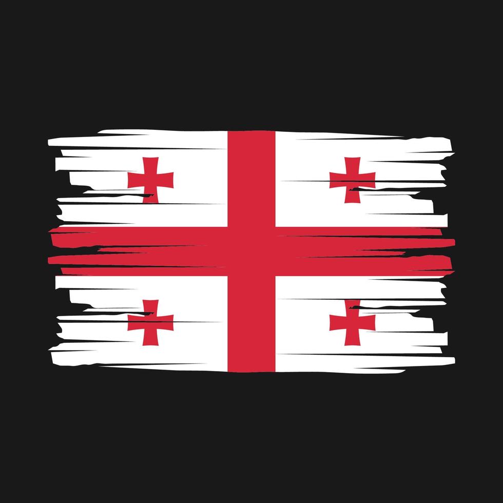 Georgië vlag borstel vector
