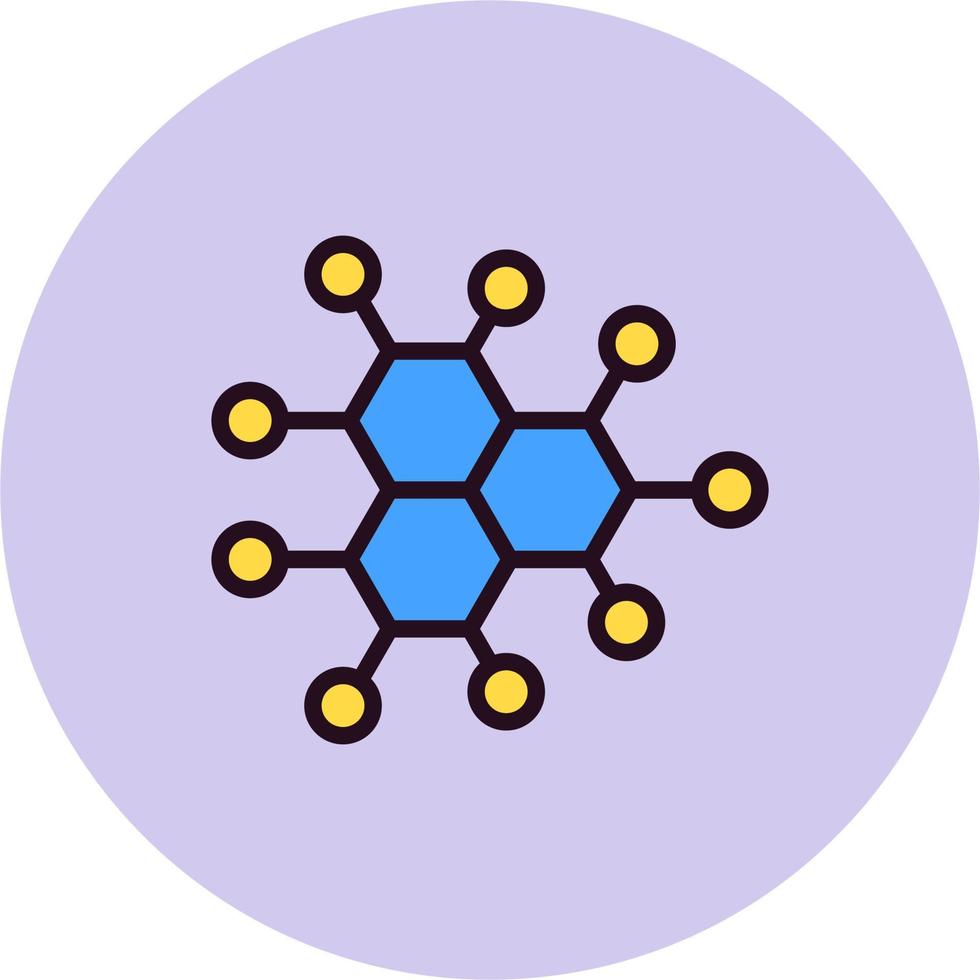 molecuul vector pictogram