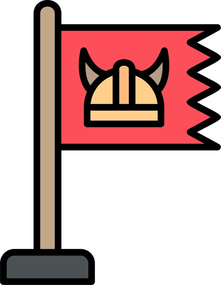 viking vlag vector icoon