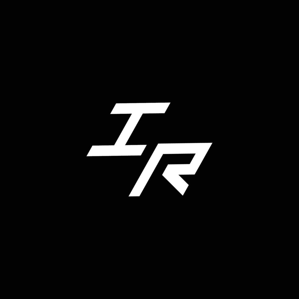 ir logo monogram met omhoog naar naar beneden stijl modern ontwerp sjabloon vector