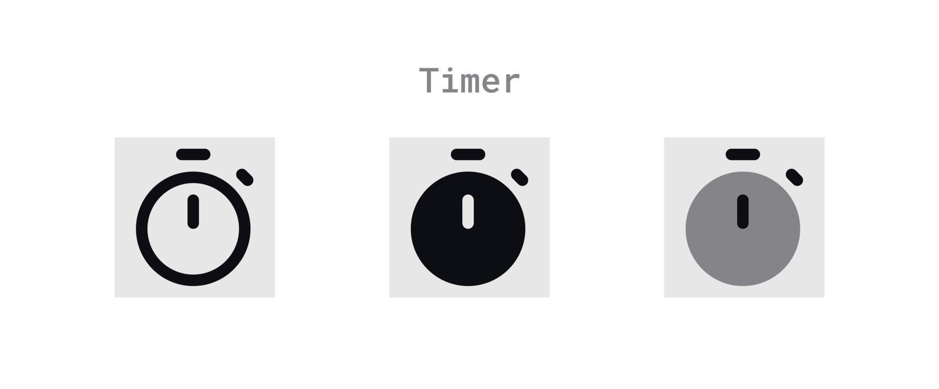 timer pictogrammen vel vector