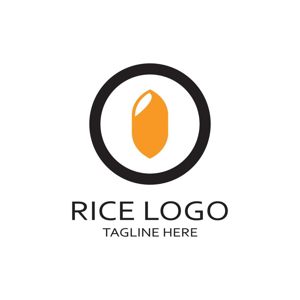rijstveld fabriek embleem, rijst graan logo,rijst,natuurlijk biologisch landbouw, voor zaken,bedrijf,landbouw,product,boerderij winkel, landbouw uitrusting, rijst magazijn, met modern minimalistische vector
