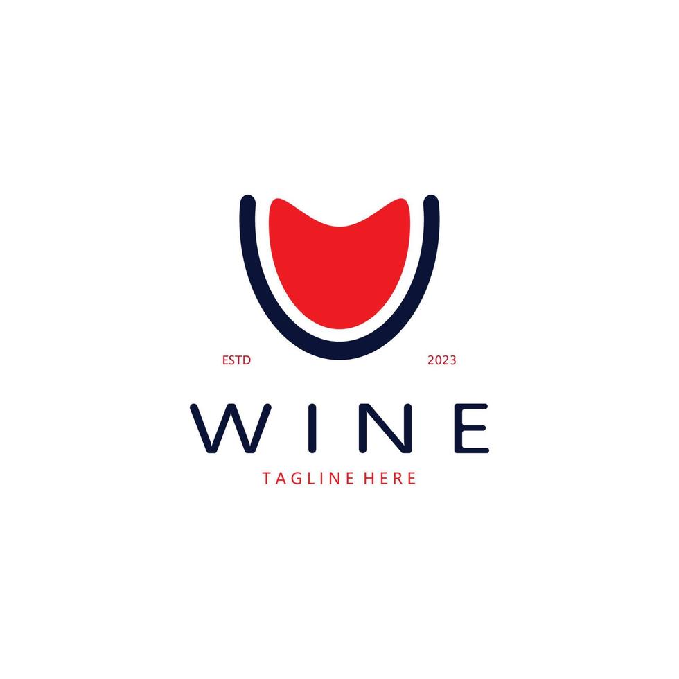 wijn logo ontwerp template.vector illustratie van icon-vector vector