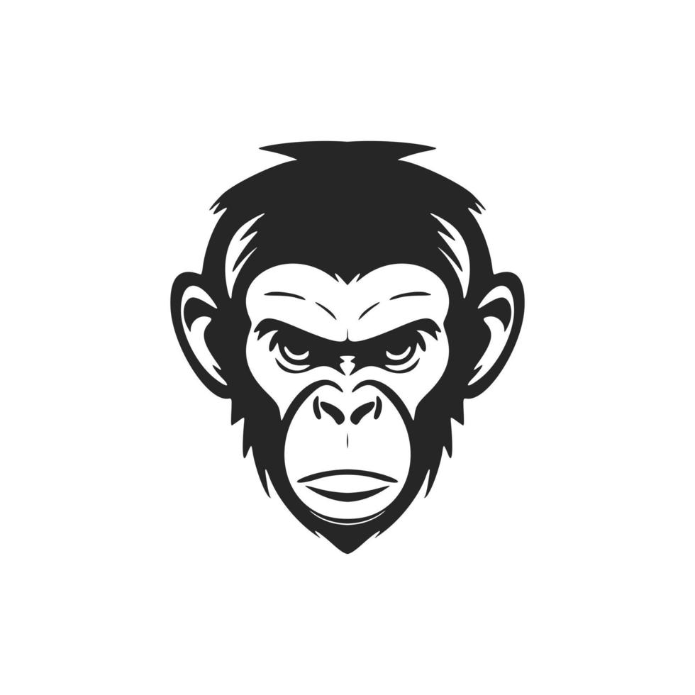 elegant zwart en wit primaat vector logo voor uw bedrijf.