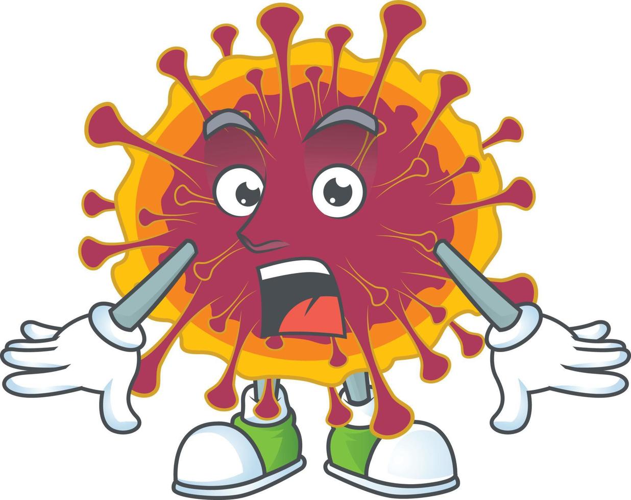 een tekenfilm karakter van verspreiden coronavirus vector