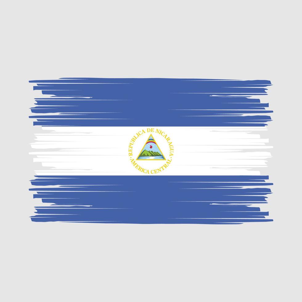 nicaragua vlag borstel vector