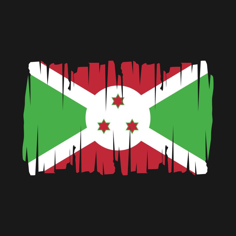 Burundi vlag vector illustratie