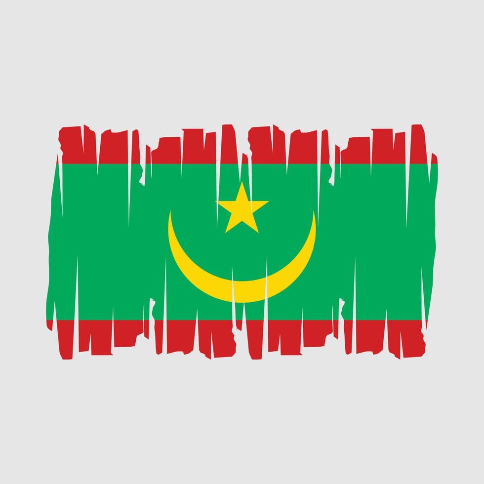 mauritania vlag vector illustratie