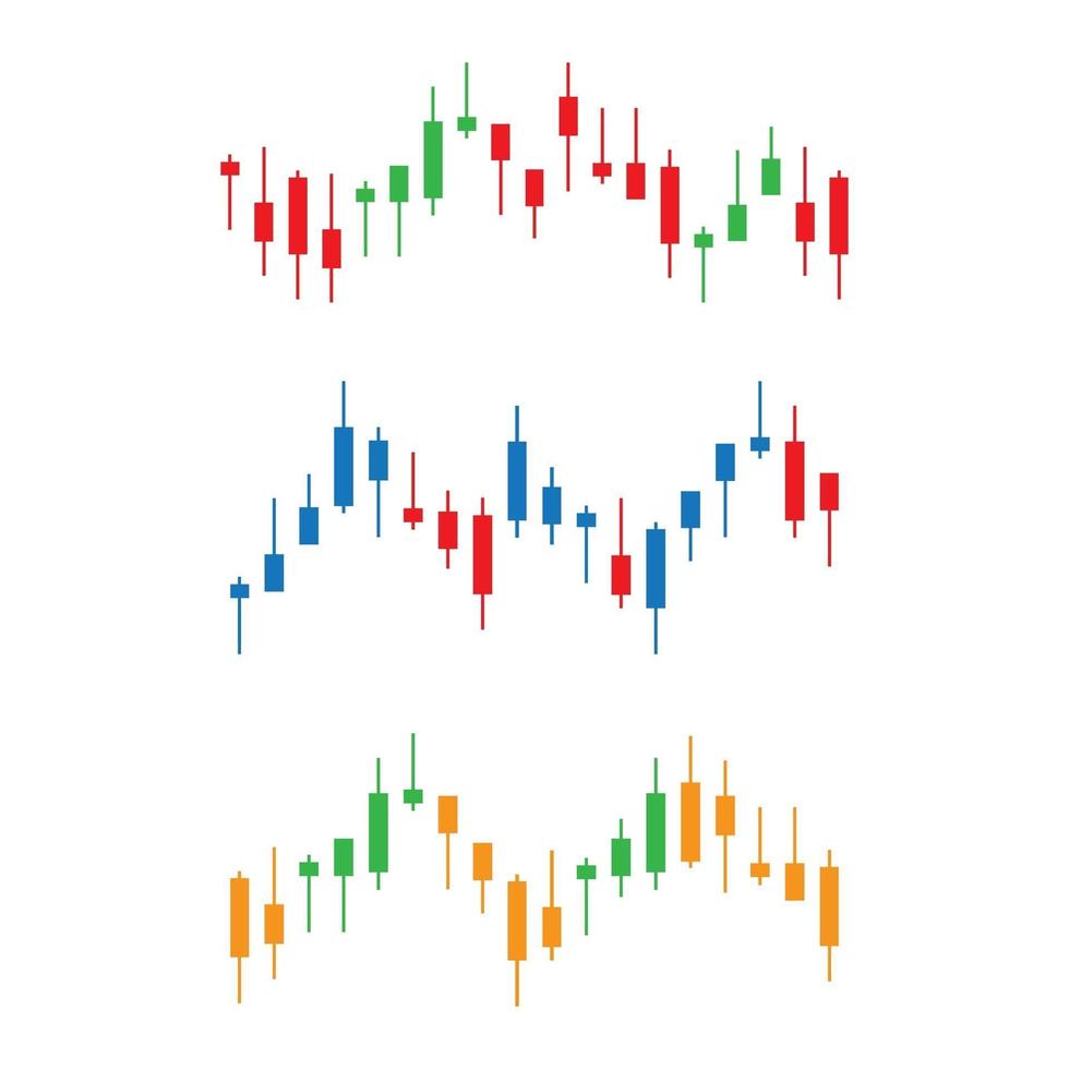 forex markt logo afbeeldingen instellen vector
