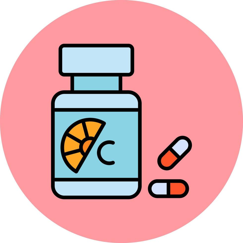 vitamine c vector icoon