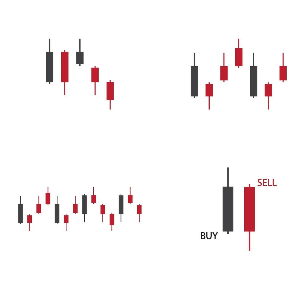 forex markt logo afbeeldingen instellen vector