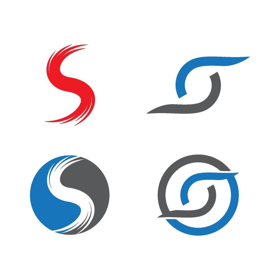 letter s logo afbeeldingen instellen vector