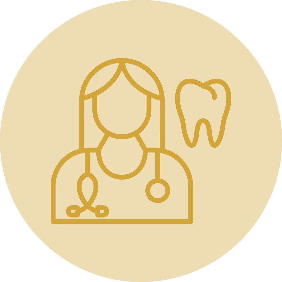 vrouw tandarts vector icoon ontwerp