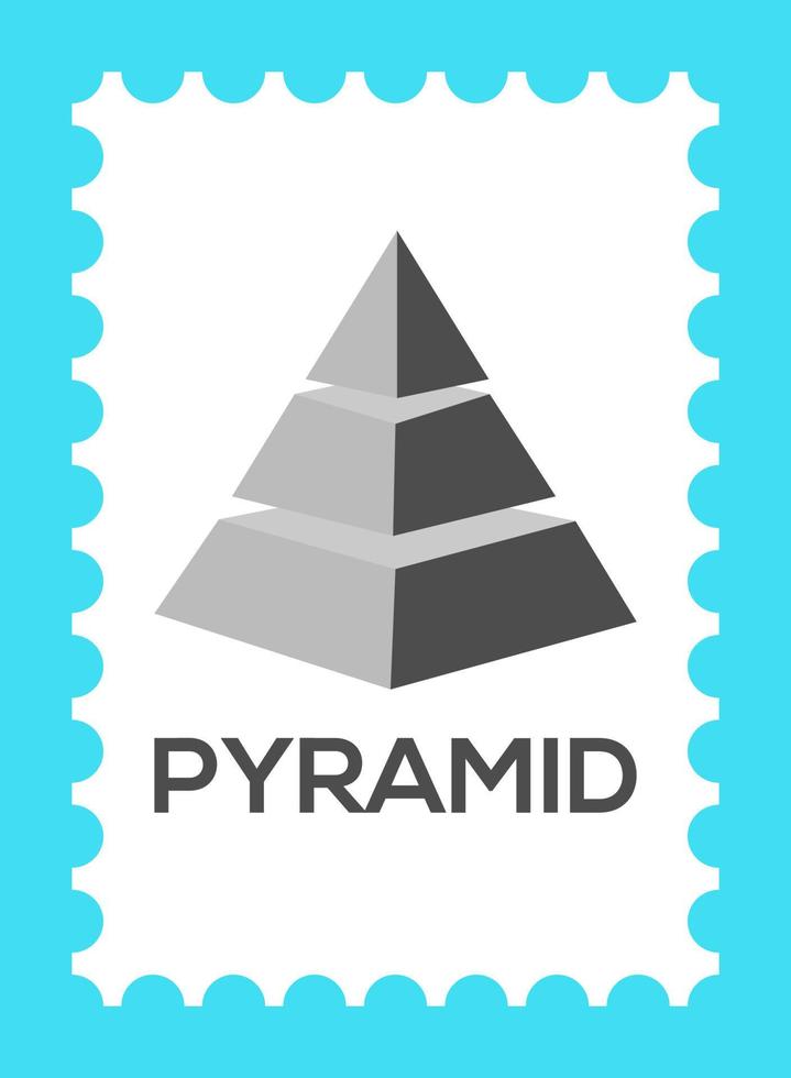 piramide ontwerp. abstract kunst en ambachten vector ontwerp.