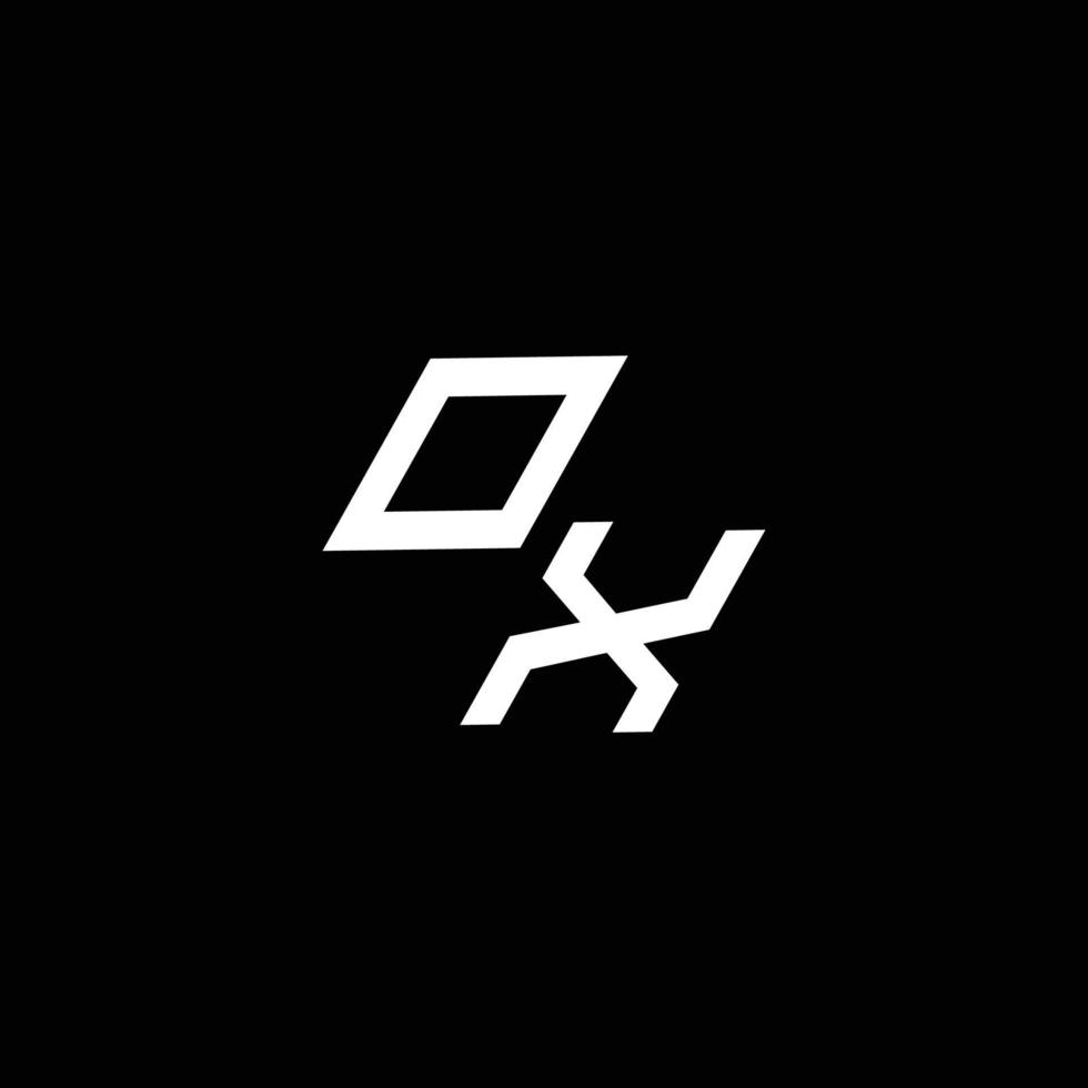 os logo monogram met omhoog naar naar beneden stijl modern ontwerp sjabloon vector