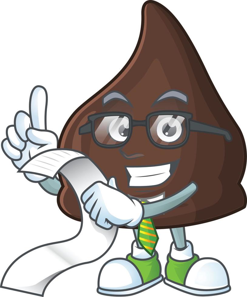 chocola conitos tekenfilm karakter vector
