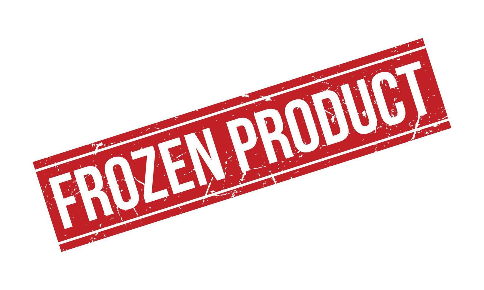 bevroren Product rubber stempel. rood bevroren Product rubber grunge postzegel zegel vector illustratie - vector