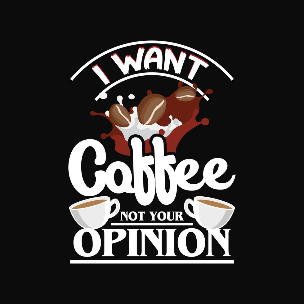 koffie t-shirt ontwerp vector